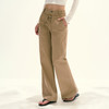 Ariseism 美式复古卡其色裤子阔腿裤女秋季新款休闲长裤子 商品缩略图2