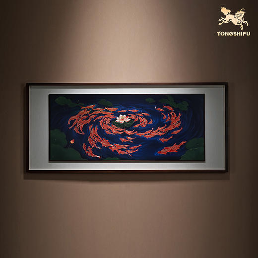 铜师傅 手工錾刻 铜雕画《吉祥久久》客厅玄关沙发背景墙装饰挂画 商品图1