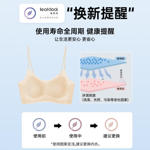摇曳浅夏 舒适文胸(VIP)轻薄无痕美背粉底液隐形无钢圈聚拢内衣 商品图3