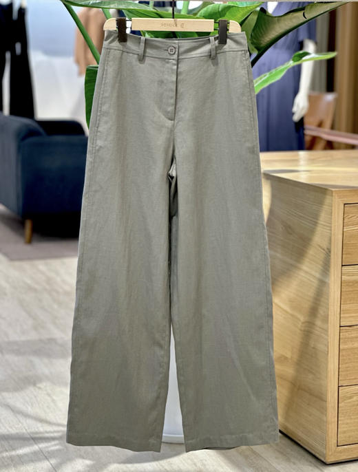 815-5 小禾 彩色 亚麻阔腿裤 167/135穿6码合身 8码小宽松 商品图6