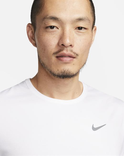 Nike 耐克Dri-FIT UV Miler 男子透气防晒速干短袖跑步上衣DV9316-100 商品图3