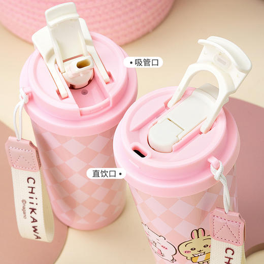 摩登主妇吉伊卡哇咖啡保温杯陶瓷内胆吸管杯子生日礼物不锈钢水杯 商品图2