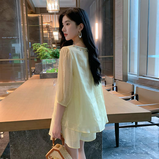 奢姿大码女装2025夏季胖妹妹时尚流苏系带设计波西米亚风两件套9952969868 商品图3