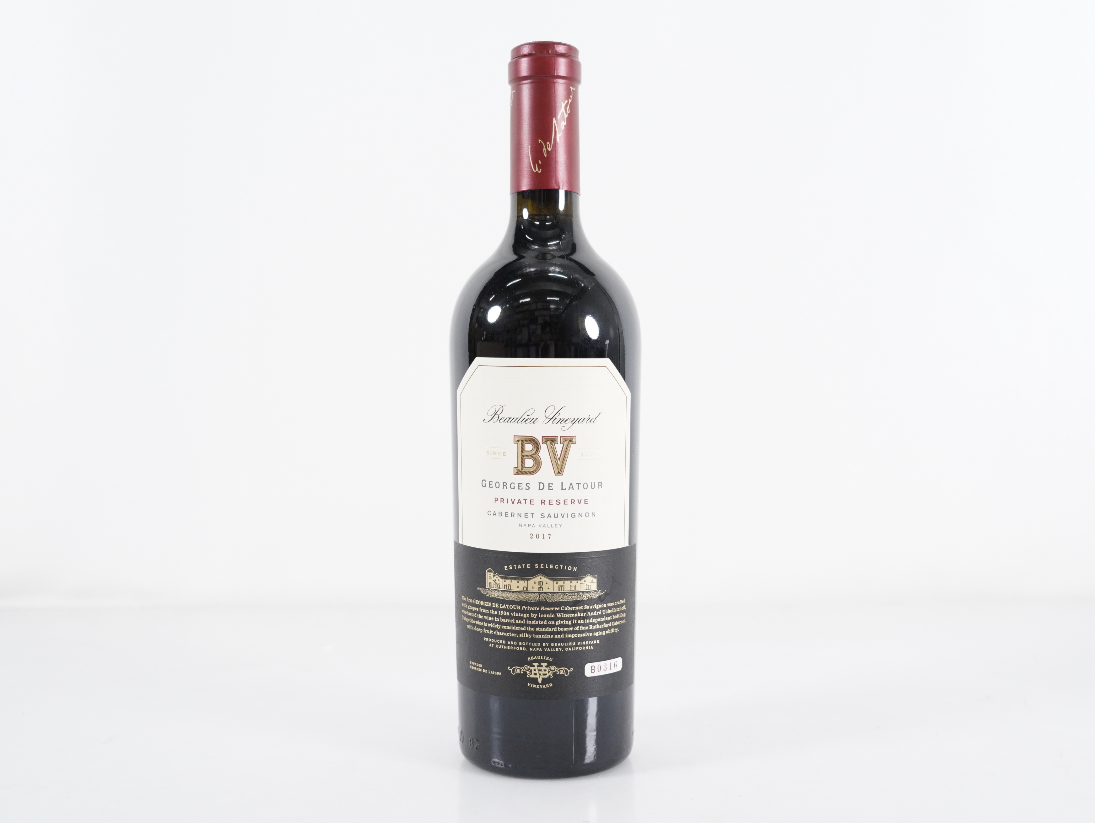 璞立酒庄乔治拉图私人珍藏赤霞珠红葡萄酒 2017, 美国 (3瓶装)