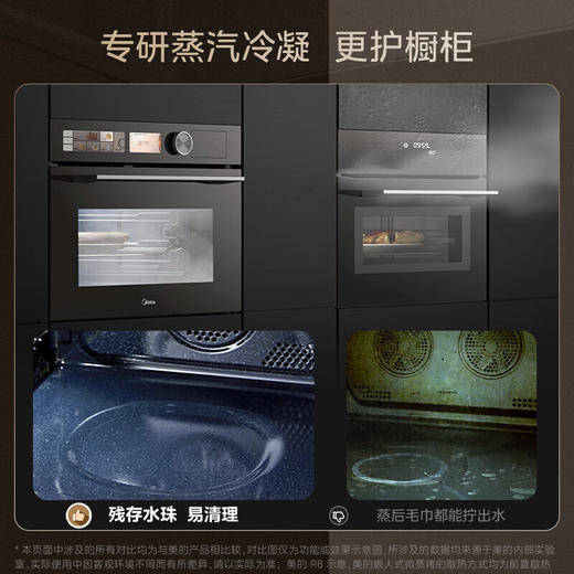 美的（Midea）【国家补贴】微霸R6蒸烤箱一体机嵌入式微蒸烤炸炖5合1 55L大容量双彩屏家用蒸烤箱搪瓷内胆GR6 【行业领航】脱脂微蒸烤炸 商品图5