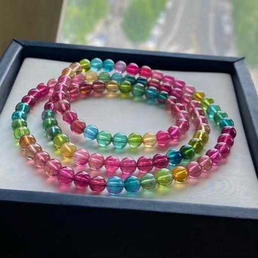6mm多圈彩虹碧玺手串 商品图5