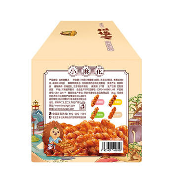 刺猬阿甘 小麻花芝麻香葱焦糖花椒办公室下午茶解馋充饥小零食整箱720g /休闲食品 /膨化食品 /其他膨化食品 商品图2