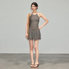 Ariseism 美式复古设计感格纹挂脖连衣裙女夏季新款修身裙子 商品缩略图4