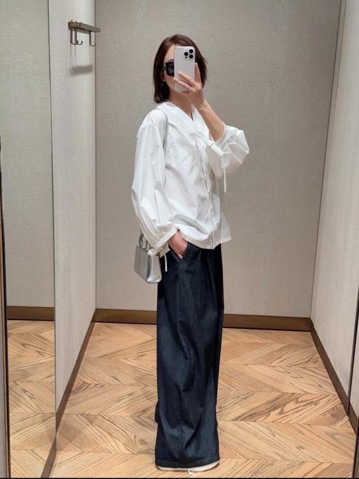 王珞丹同款MAX高端线软牛仔阔腿牛仔裤 商品图4