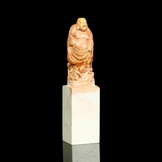 孤品017118-青田新矿俏色佛钮方章-3.0*3.0*12.7cm 商品图0