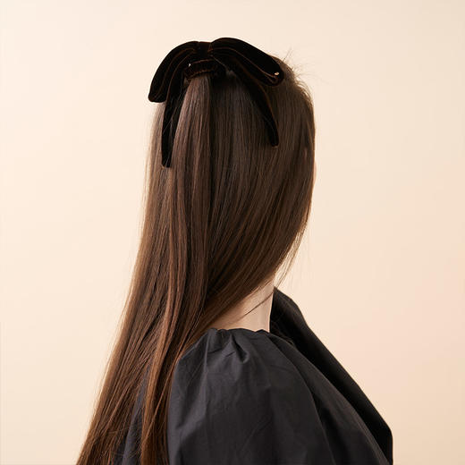 品牌直发 Alexandre De Paris 露茜系列发圈 H深棕色 商品图2