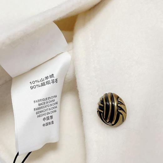 【高端系列】手工定制2059款90%超细羊毛➕10%山羊绒短款小香风双面尼大衣-喜出 商品图6