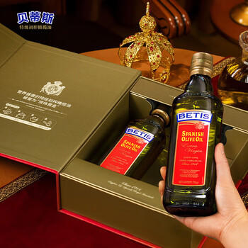 贝蒂斯（BETIS）橄榄油 特级初榨橄榄油500ml*2礼盒装 西班牙原装进口  /粮油调味 /食用油 /橄榄油 商品图1