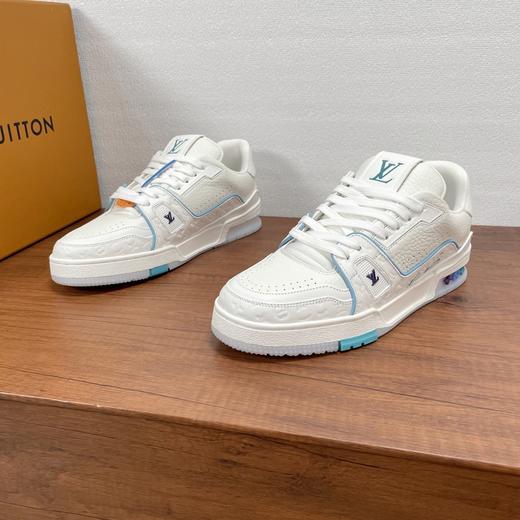 驴家 25年推出限定款trainer休闲运动鞋 取材粒面牛皮革和Monogram压花皮革鞋面（DBG） 商品图0