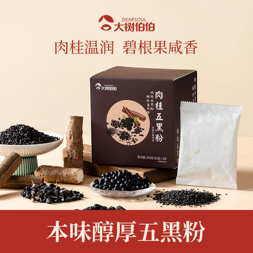 大树伯伯肉桂五黑粉黑芝麻碧根果山药早餐代餐 商品图0