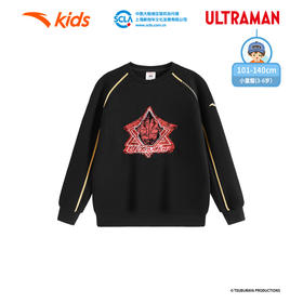 安踏儿童男小童针织套头衫2025秋新款舒适亲肤儿童奥特曼运动卫衣352539737