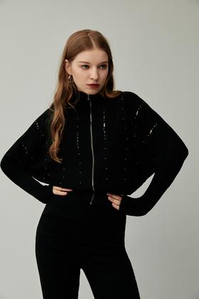 SAFICOO 优雅时尚 蝙蝠袖 镂空设计式针织衫