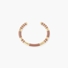 订购8周到｜Aurélie Bidermann-Positano-摩卡色 条纹 手镯［法国设计师］