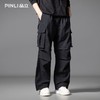 PINLI品立2025秋季新款潮牌大口袋工装裤宽松直筒伞兵休闲长裤男GD253117024 商品缩略图0