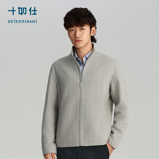 秋冬纯棉梭织里绒保暖商务立领夹克-OW10-03 商品图10