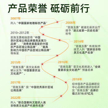 恩施玉露蒸青绿茶茶叶新茶春茶明前嫩芽100g湖北特产罐装口粮茶自己喝 /水饮冲调 /茗茶 /绿茶 商品图5