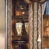 独角鹿西洋古董法国出品卷叶纹及胜利旗帜主题布勒镶嵌装饰南锡世博会奖牌实木玻璃展示柜 商品缩略图4