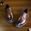 新款男士圆头三接/布洛克内增高雕花德比皮鞋  四款两色可选 商品缩略图6