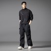 PINLI品立2025秋季新款潮牌大口袋工装裤宽松直筒伞兵休闲长裤男GD253117024 商品缩略图1
