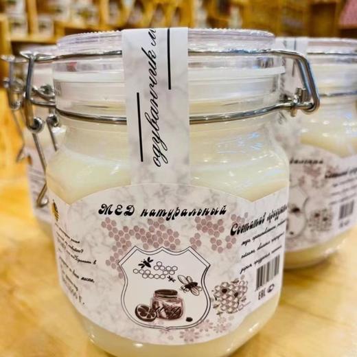 【中欧班列精选】俄罗斯蜂蜜 原装进口白蜜罐椴树蜜 1000g 商品图3