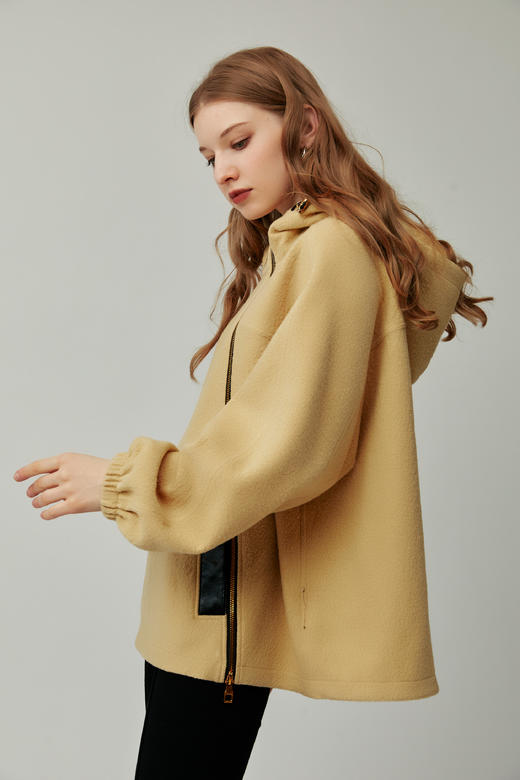 SAFICOO 时尚休闲 微宽松版型羊毛卫衣外套 商品图4