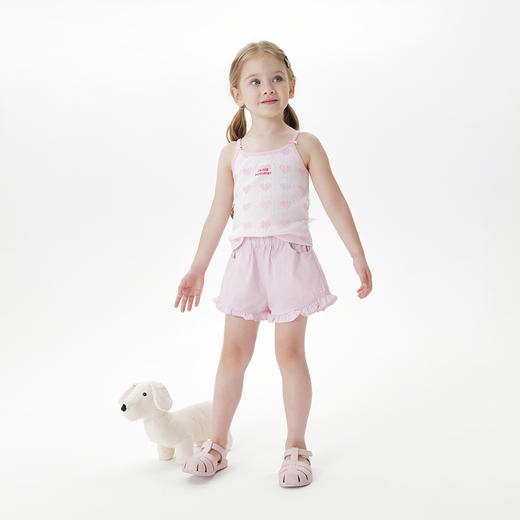 马克珍妮女童舒适百搭花边短裤宝宝裤子纯棉2025年夏装新款550855 商品图2