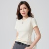 三件99元女款【植鹿正肩显瘦纯色百搭短袖T恤】 质地轻软触感柔和 不易起皱变形耐穿 更贴合更舒适 商品缩略图5