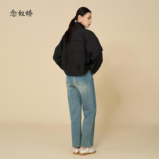 【商场同款】CNG5868 “ 黑色蝙蝠袖短风衣夹克” 轻盈飒美 包容显瘦甜酷外套 商品图7