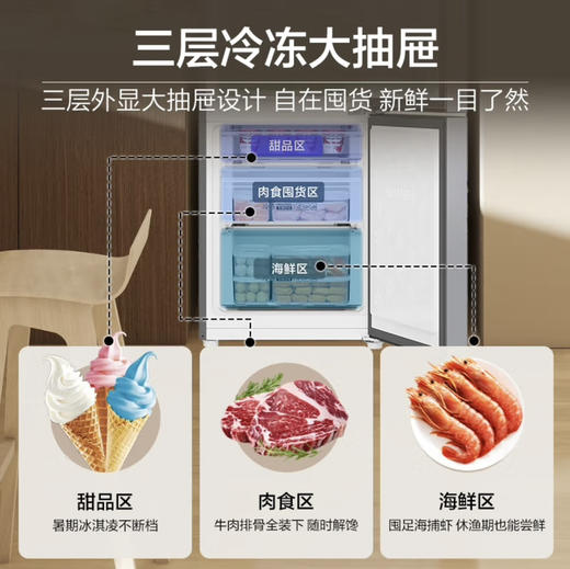 海尔（Haier）冰箱 BCD-172WGHC2E9S9 商品图2