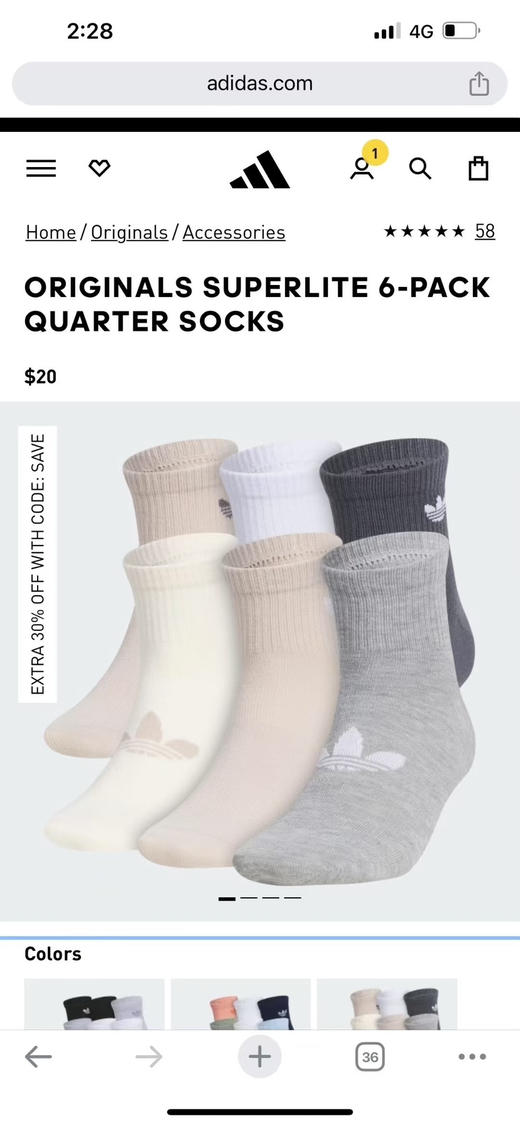 正品adidas阿迪三叶草低帮薄款袜子，这个薄的不是毛巾底，拖鞋好伴侣，穿上巨好看！（不挑选颜色随机发！售出不退换）
 特价79💰/8双
⚠️主要灰。象牙白。白、卡其。
L38-43🦶 商品图3