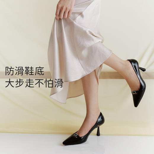 【促销款】7or9-空气棉高跟鞋黑檀 商品图4