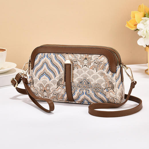 F9207#流行小包包2025秋季新款国风时尚女士单肩斜挎包中老年妈妈包 商品图2