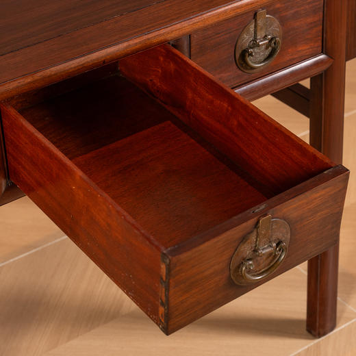 清	红木独板三屉书桌 商品图4