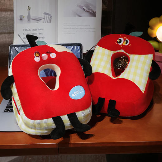 自然醒大眼红苹果双面午睡枕趴睡枕办公室好物工位学校午休枕头趴桌子抱枕QYL 商品图9