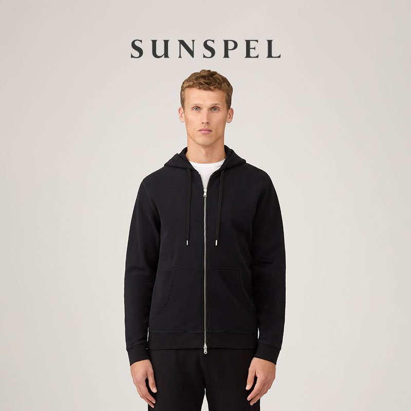 SUNSPEL男士秋冬全棉连帽拉链运动休闲卫衣 LOOPBACK卫衣