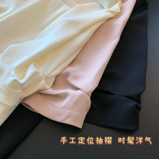 ♥️清！！原价179醋酸外套❗️清79❗️断色断码严重！西装控最爱🌷高阶通勤❗️时髦褶艺七分袖西装！  ✅立体剪裁，收腰的设计，显瘦不会紧绷，匠心品质！春夏西装刚好适合过渡期！ 商品图10