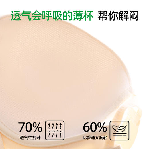 【商场同款】熳洁儿 大胸显小文胸抹胸式光面无痕均薄美丽大系列25701321 商品图4