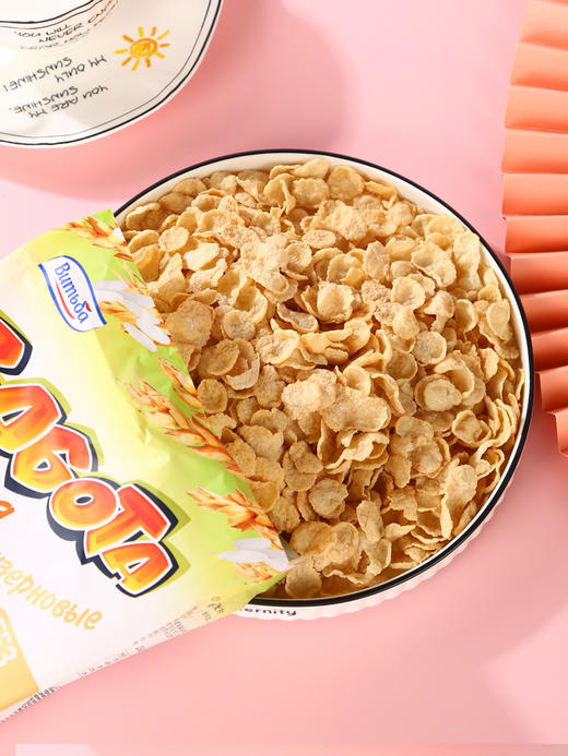 【中欧班列精选4袋】WWJ 俄罗斯麦片 原装进口维奇卡无蔗糖玉米片麦麸谷物片代餐杂粮即食饱腹健身麦片250g/袋 商品图13