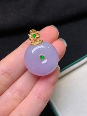 平安扣翡翠吊坠