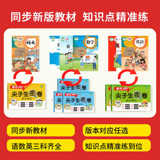汉知简黄冈100分尖子生密卷一二三四年级五六年级上下册人教版北师版外研版同步练习册语文数学英语人教版小学课本单元专项期中期末100分模拟真题测试卷 二年级上册 【人教】数学 商品图2