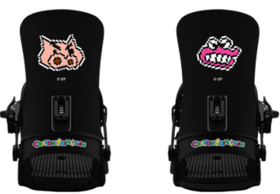 2526Gee snowboard固定器 蜡笔小新 像素组合