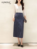 【高腰显瘦】阿菁娜夏日度假风高腰半裙显瘦百搭A字裙F30Q213015 商品缩略图0