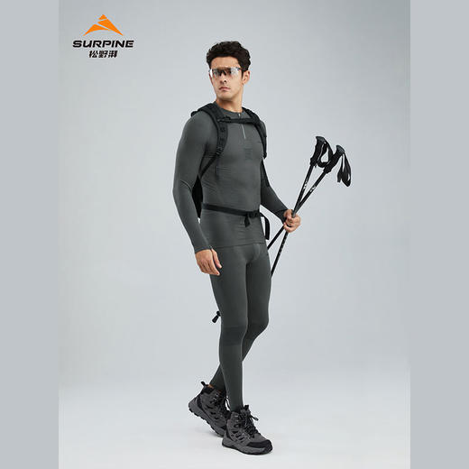 【现货】SURPINE松野湃 男款凌峰系列极细美利奴羊毛保暖内衣 商品图2