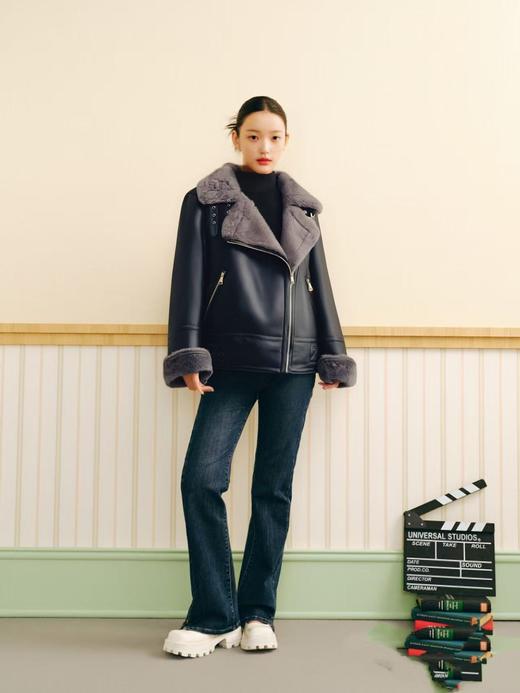 【品牌特卖】seazennal厚款皮毛一体pu免洗脏了可擦秋冬外套-喜出 商品图8