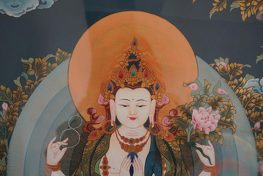 唐卡｜四臂观音 商品图5